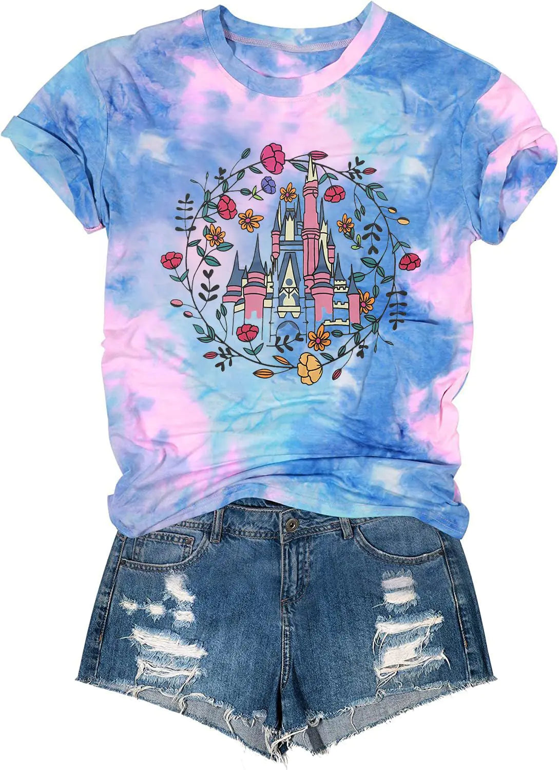 Magic Kingdom Family Vacation Tee – Women’s Castle Graphic Shirt