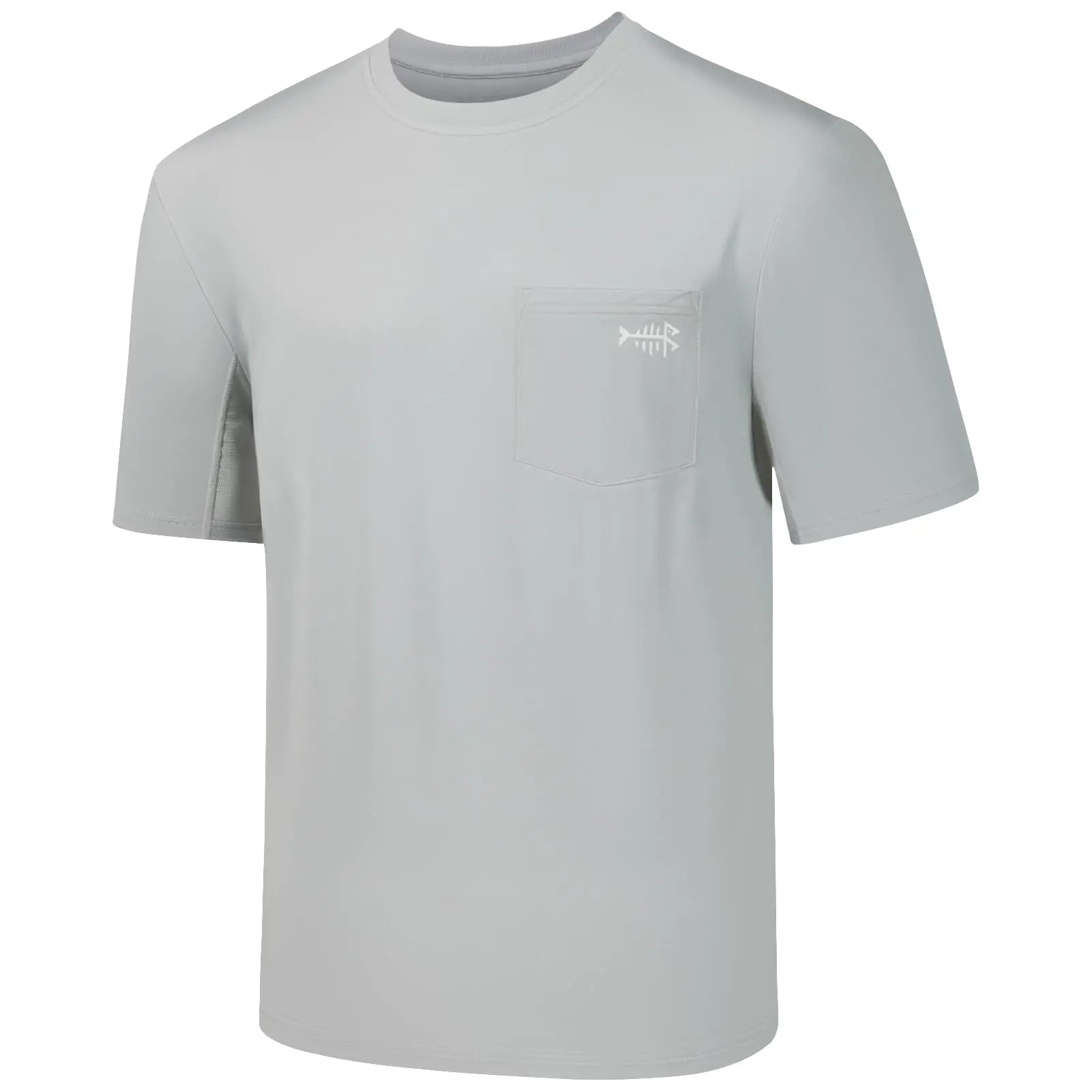 BASSDASH Men’s UPF 50+ Performance Short Sleeve T-Shirt with Pocket – Sun Protectio