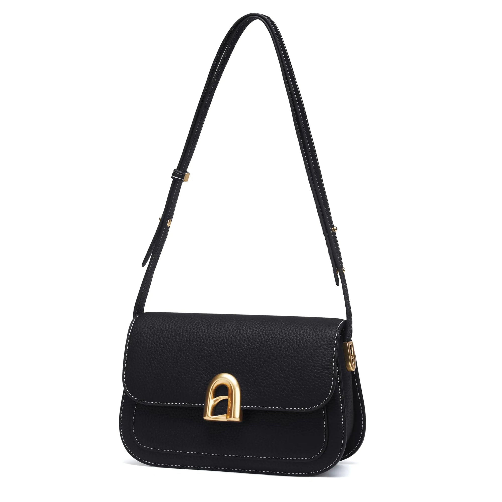 LA FESTIN Split Leather Womens Shoulder Handbags Adjustable Strap Designer Bags.